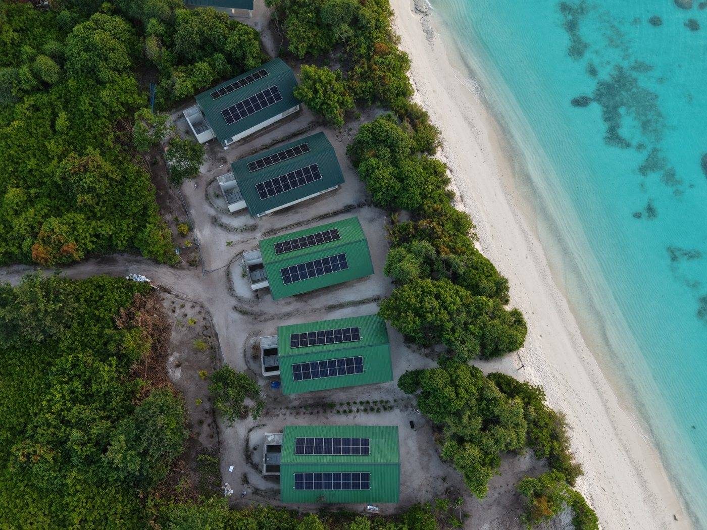 Rooftop solar on the Athirige villas, 2025